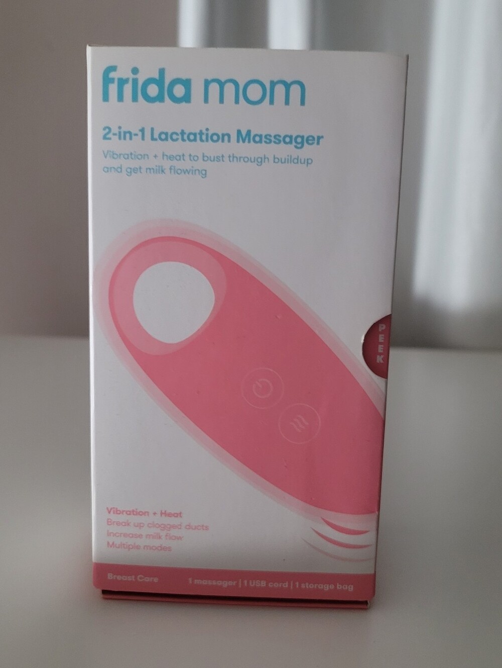 Frida Mom 2-in-1 Lactation Massager - Pink